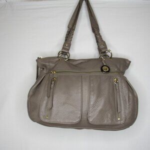 The Sak Light Brown Pebbled Leather Slouchy Hobo Bag